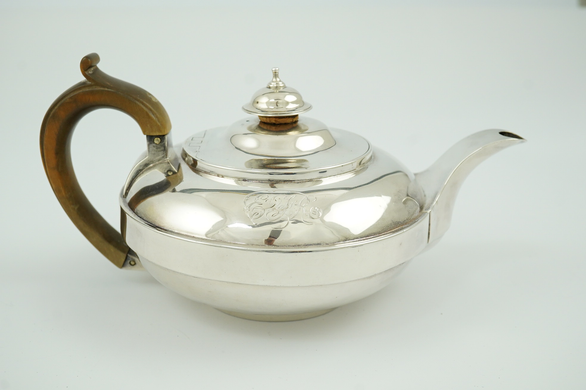 A George III silver bachelor's teapot, by Eames & Barnard